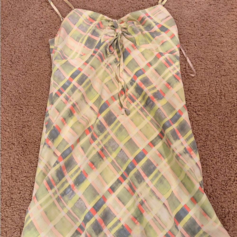 Forever 21 Yellow Plaid Dress